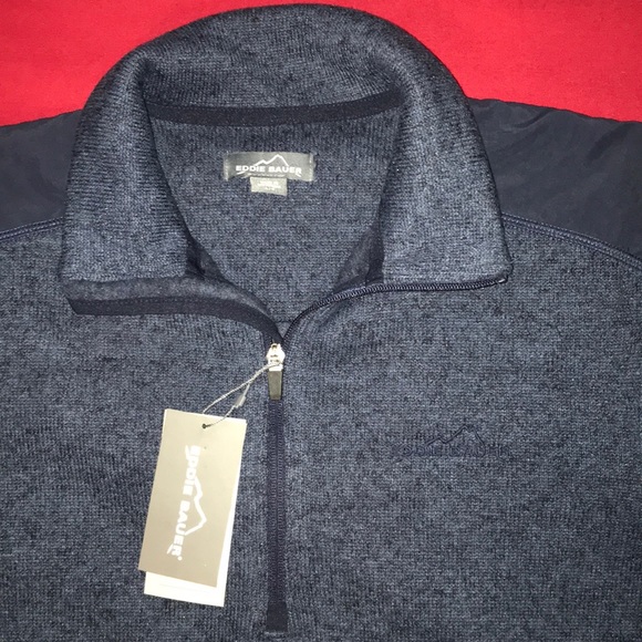 Eddie Bauer Men’s whistler 1//4 Zip Pullover NWT $60